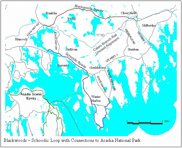 Text Box:  
Blackwoods – Schoodic Loop with Connections to Acadia National Park 
